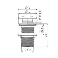 FWS-032B | Waste Fitting Non Overflow Black